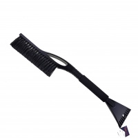 Щетка-скребок для снега, рукоятка из пластика, черная, а-21